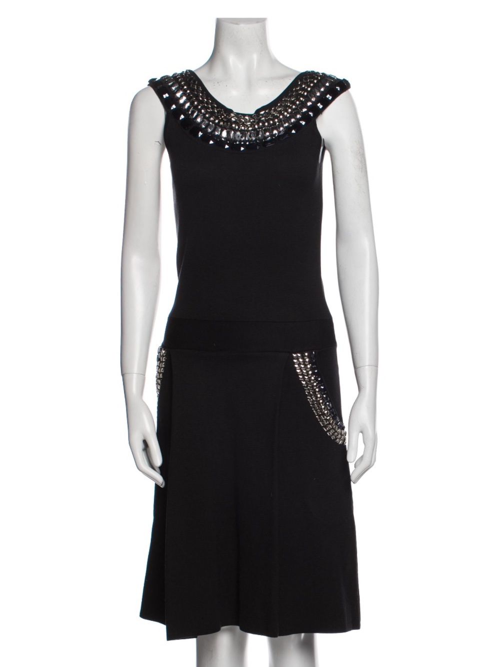 Sea New York Black Embellished Midi Skirt